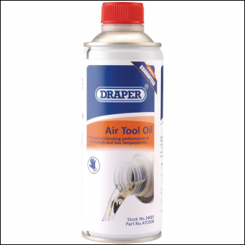 Draper ATO500 Air Tool Oil, 500ml - Code: 34681 - Pack Qty 1