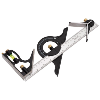 Draper 8C Combination Square with Centre Head and Protractor, 300mm - Code: 34704 - Pack Qty 1