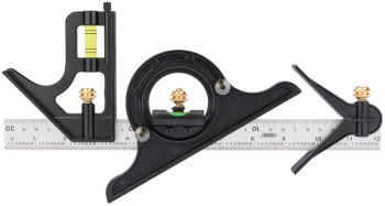 Draper 8C Combination Square with Centre Head and Protractor, 300mm - Code: 34704 - Pack Qty 1