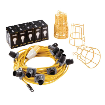 Defender E89811 110V 100W LED ES Festoon Kit, 22m - E89811 - Code: 34885 - Pack Qty 1