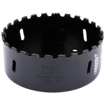 Draper TCGHSP Draper Expert Tungsten Carbide Grit Hole Saw, 114mm - Code: 34969 - Pack Qty 1