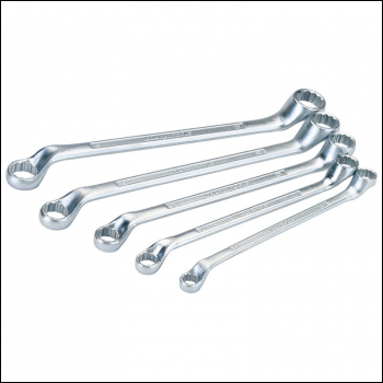 Draper 7102/5/MM Cranked Metric Ring Spanner Set (5 Piece) - Code: 35089 - Pack Qty 1