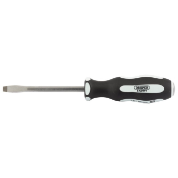 Draper 996/PT 'Pound Thru' Plain Slot Soft Grip Screwdriver, 6.5 x 100mm - Code: 35181 - Pack Qty 1