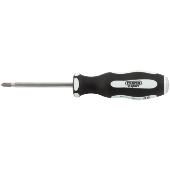 Draper 996CS/PT 'Pound Thru' Cross Slot Soft Grip Screwdriver, No.1 x 75mm - Code: 35210 - Pack Qty 1