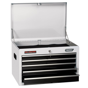 Draper TC5D/W Tool Chest, 5 Drawer, 26 inch , White - Code: 35738 - Pack Qty 1
