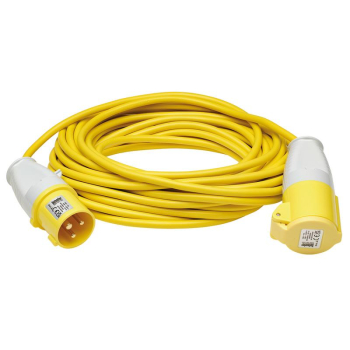 Defender E85111 Extension Lead, Yellow, 1.5mm&sup2;, 16A, 14m - E85111 - Code: 35813 - Pack Qty 1
