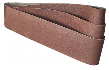 Draper SB436C Abrasive Sanding Belts, 100 x 915mm, 60 Grit (Pack of 3) - Code: 36069 - Pack Qty 1