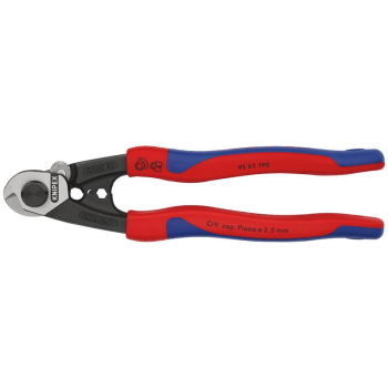 Draper 95 62 190 SB KNIPEX 95 62 190 SB Wire Rope Cutter, 190mm - Code: 36142 - Pack Qty 1