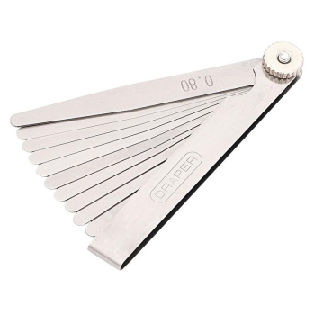 Draper 4617B 10 Blade Metric Feeler Gauge Set - Code: 36169 - Pack Qty 1
