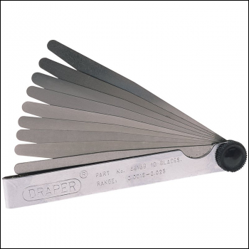 Draper 4616B 10 Blade Imperial Feeler Gauge Set - Code: 36174 - Pack Qty 1