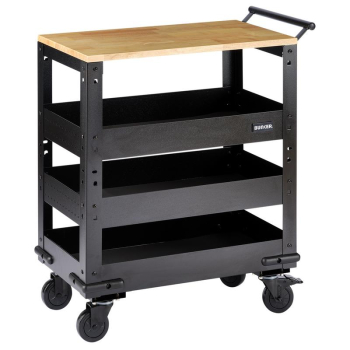 Draper B400-3TCRWOOD 3 TIER TROLLEY WOODTOP FSC - Code: 36346 - Pack Qty 1
