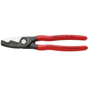 Draper 95 11 200 SB KNIPEX 95 11 200 SB Cable Shears with Twin Cutting Edge, 200mm - Code: 37065 - Pack Qty 1