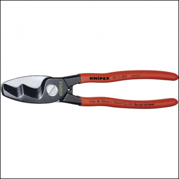 Draper 95 11 200 SB Knipex 95 11 200 Copper or Aluminium Only Cable Shear, 200mm - Code: 37065 - Pack Qty 1