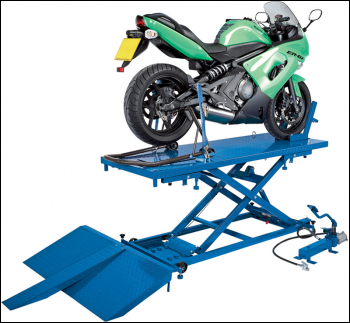 Draper MCL4 Pneumatic/Hydraulic Motorcycle/ATV Small Garden Machinery Lift, 680kg - Code: 37190 - Pack Qty 1