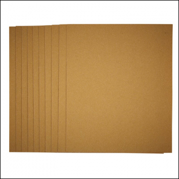 Draper HSSG General Purpose Sanding Sheets, 230 x 280mm, 60 Grit (Pack of 10) - Code: 37778 - Pack Qty 1