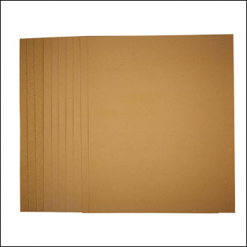 Draper HSSG General Purpose Sanding Sheets, 230 x 280mm, Assorted Grit (Pack of 10) - Code: 37781 - Pack Qty 1