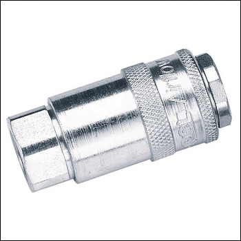 Draper A21CF02 BULK 1/4 inch  Female Thread PCL Parallel Airflow Coupling (Sold Loose) - Code: 37827 - Pack Qty 1