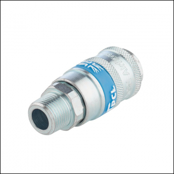 Draper A21EM02 PACKED 3/8 inch  Male Thread PCL Tapered Airflow Coupling - Code: 37836 - Pack Qty 1