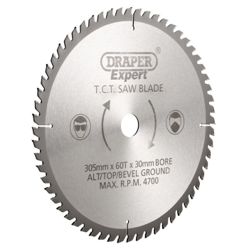Draper CSB305P Draper Expert TCT Saw Blade, 305 x 30mm, 60T  - Discontinued - Code: 38151 - Pack Qty 1
