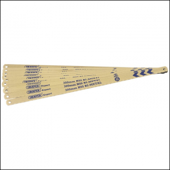 Draper 736/10 Bi-metal Hacksaw Blades, 300mm, 32tpi (Pack of 10) - Code: 38266 - Pack Qty 1