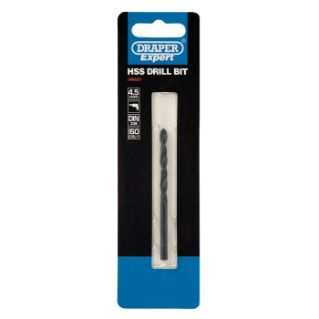 Draper H29MPB Draper Expert HSS Drill Bit, 4.5 x 180mm - Code: 38620 - Pack Qty 1