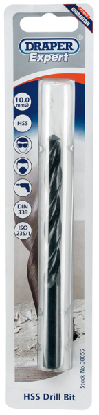 Draper H29MPB HSS Drill Bit, 10.0mm - Discontinued - Code: 38655 - Pack Qty 1