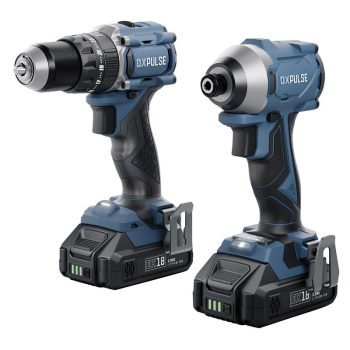 Draper DXP18VDSTK 18V COMBI&IMPACT DRIVER X2 KIT - Code: 39658 - Pack Qty 1