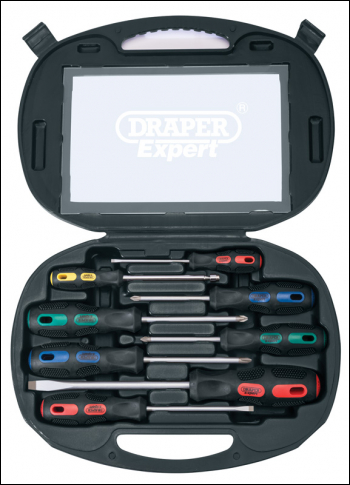 Draper 970/8 Screwdriver Set in Case (8 Piece) - Code: 40002 - Pack Qty 1