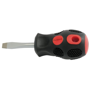 Draper 970B Plain Slot Flared Tip Screwdriver, 6 x 38mm (Sold Loose) - Code: 40012 - Pack Qty 1