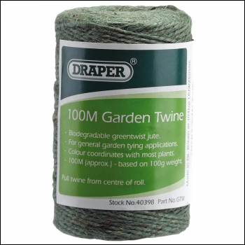 Draper GTW Garden Twine, 100m - Code: 40398 - Pack Qty 12