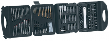 DRAPER Drill and Accessory Kit (122 Piece) - Pack Qty 1 - Code: 40471