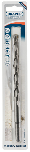 Draper MD12PB Draper Expert Masonry Drill Bit, 14 x 200mm - Code: 40814 - Pack Qty 1