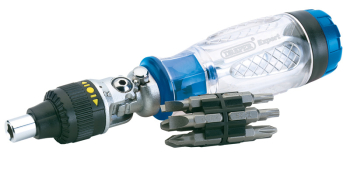 Draper RD12D Draper Expert Ratcheting Screwdriver and Bit Set (14 Piece) - Code: 40855 - Pack Qty 12
