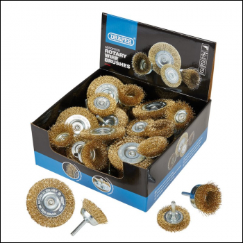 Draper WW-ASTC Countertop Display of Cup and Rotary Wire Brushes - Code: 41440 - Pack Qty 1