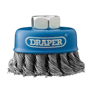 Draper WBC5 Steel Twist-Knot Wire Cup Brush, 65mm, M14 - Code: 41447 - Pack Qty 1