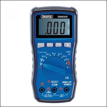 Draper DMM300 Automotive Digital Multimeter - Code: 41821 - Pack Qty 1