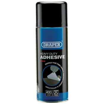Draper HGA-AD Heavy Duty Spray Adhesive, 400ml - Code: 41918 - Pack Qty 1