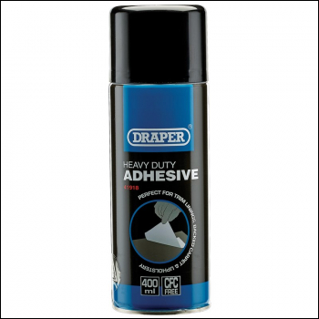 Draper HGA-AD Heavy Duty Spray Adhesive, 400ml - Code: 41918 - Pack Qty 1