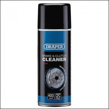 Draper HGA-BC Brake and Clutch Cleaner Spray, 400ml - Code: 41925 - Pack Qty 1
