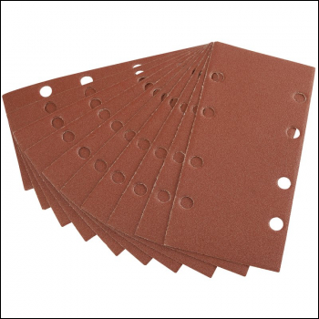 Draper APT116 Aluminium Oxide Sanding Sheets, 90 x 187mm, 120 Grit (Pack of 10) - Code: 42620 - Pack Qty 1