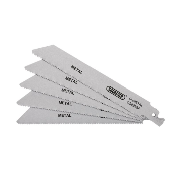 Draper DS922BF Bi-metal Reciprocating Saw Blades for Metal, 150mm, 14tpi (Pack of 5) - Code: 43459 - Pack Qty 1