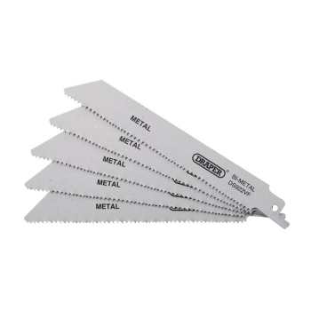 Draper DS922VF Bi-metal Reciprocating Saw Blades for Metal, 150mm, 10-14tpi (Pack of 5) - Code: 43463 - Pack Qty 1