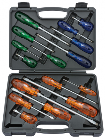 Draper 990/16 Engineers Screwdriver Set (16 Piece) - Discontinued - Code: 43571 - Pack Qty 1