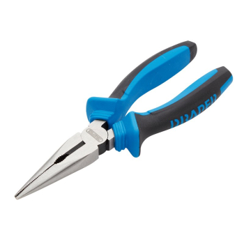 Draper 1020 Soft Grip Long Nose Pliers, 160mm - Code: 44141 - Pack Qty 1