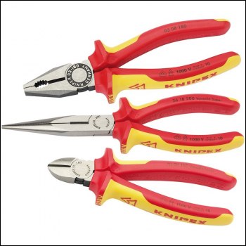 Draper 00 20 12 Knipex 00 20 12 VDE Plier Assembly Pack (3 Piece) - Code: 44948 - Pack Qty 1