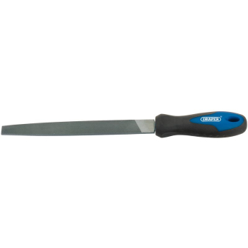 Draper 8106B Engineers Flat Second Cut File with Soft Grip Handle, 200mm - Code: 44952 - Pack Qty 1