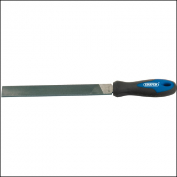 Draper 8106B Soft Grip Engineer's Hand File and Handle, 200mm - Code: 44953 - Pack Qty 1