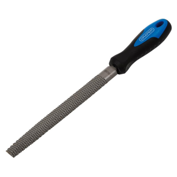 Draper 8106B Soft Grip Engineers Half Round Cabinet Rasp, 200mm - Code: 44958 - Pack Qty 1