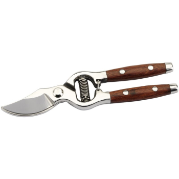 Draper G886 Bypass Pattern Secateurs with Wooden Handles, 210mm - Code: 45317 - Pack Qty 1