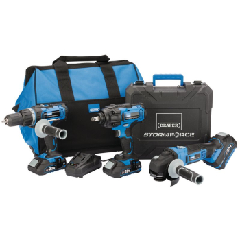 Draper PTK20VF/G Draper Storm Force® 20V Cordless Mega Kit (8 Piece) - Code: 45499 - Pack Qty 1